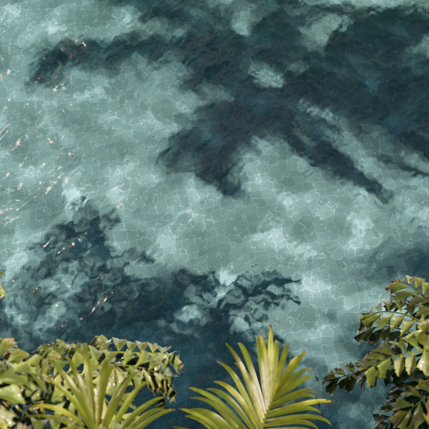 Ray-traced Wasser Details