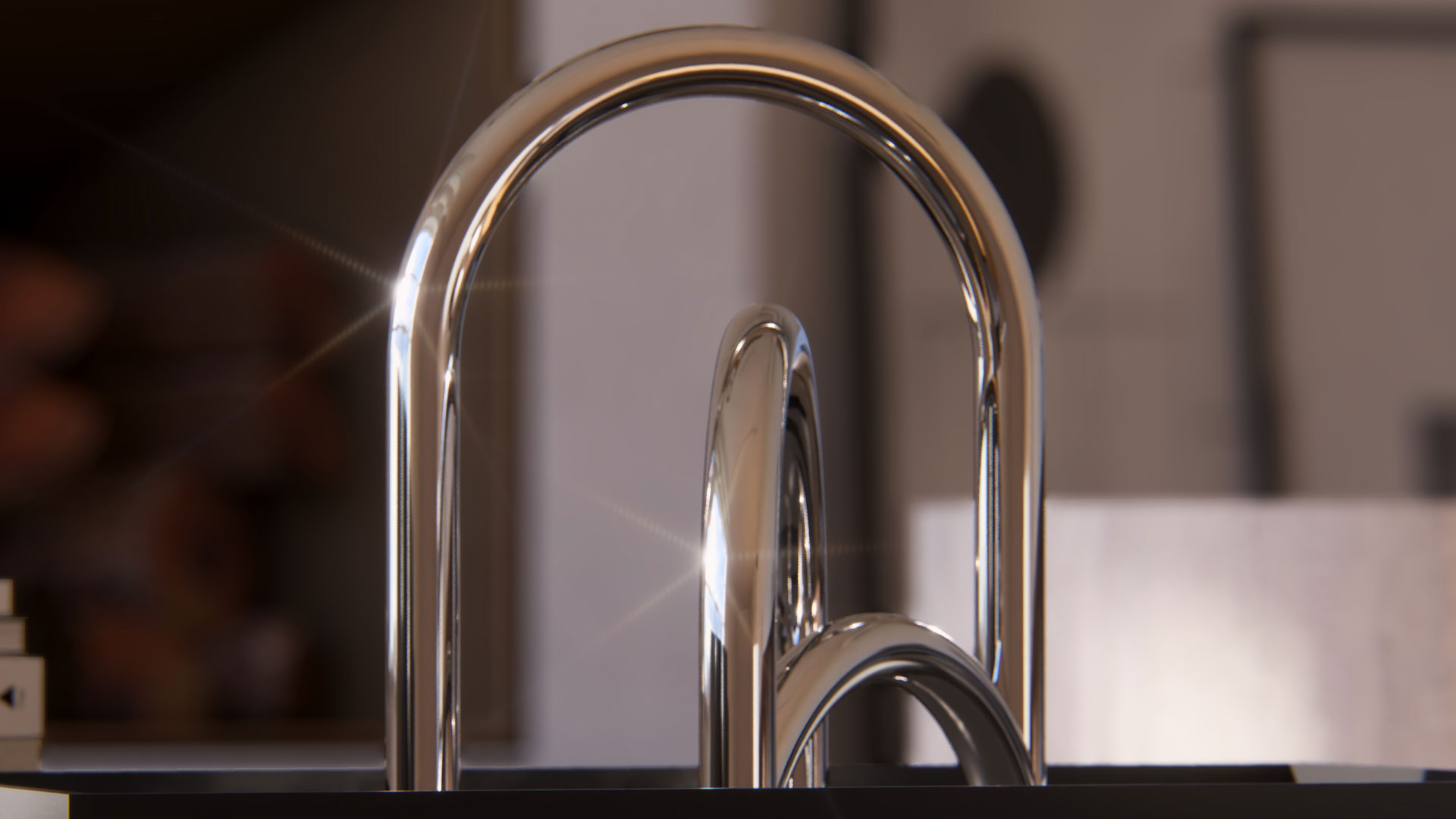 Erzielen Sie natürliche Reflexionen auf jeder Metalloberfläche mit dem neuen Raytracing-Effekt. Weiche Schatten