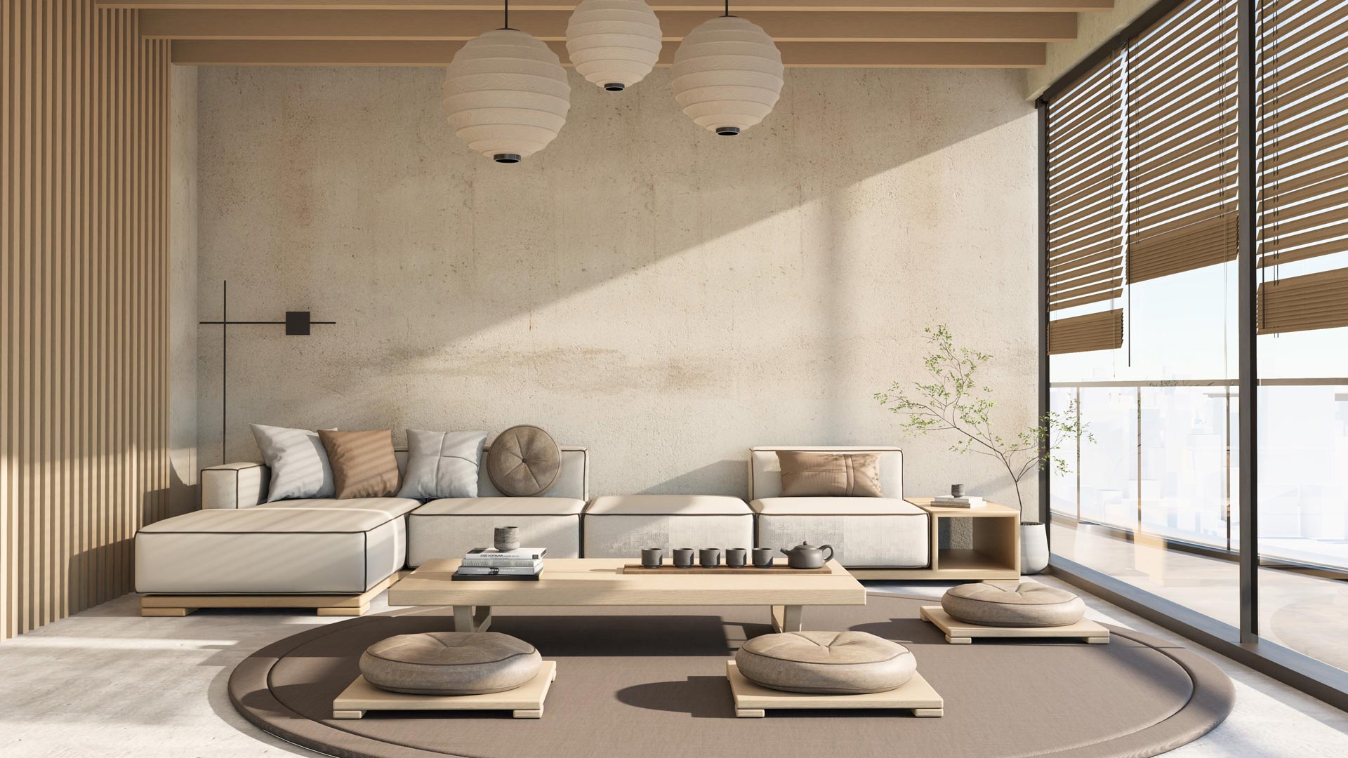 Wohnzimmer im Industrial Style