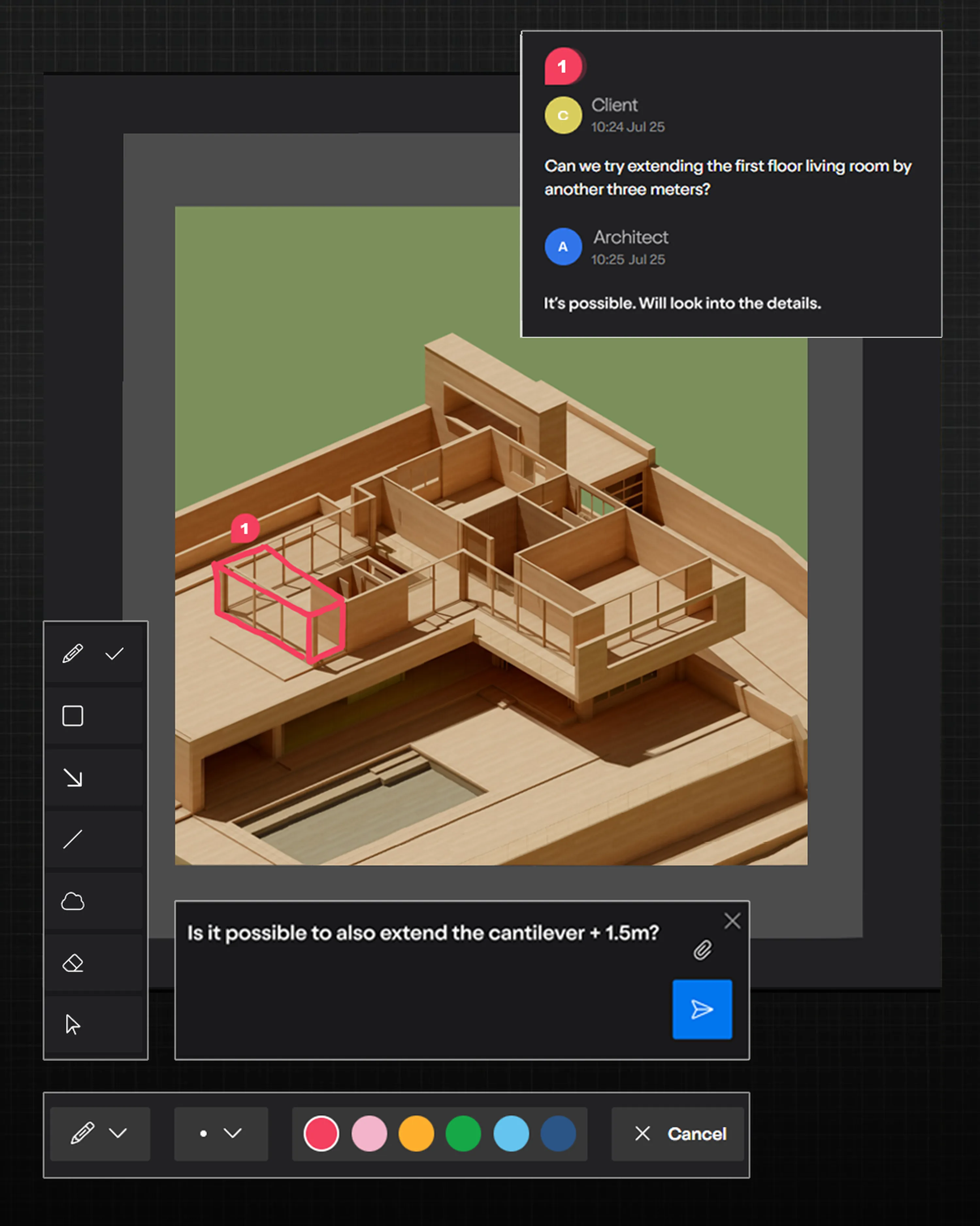 Schaltfläche zum Schreiben von Feedback