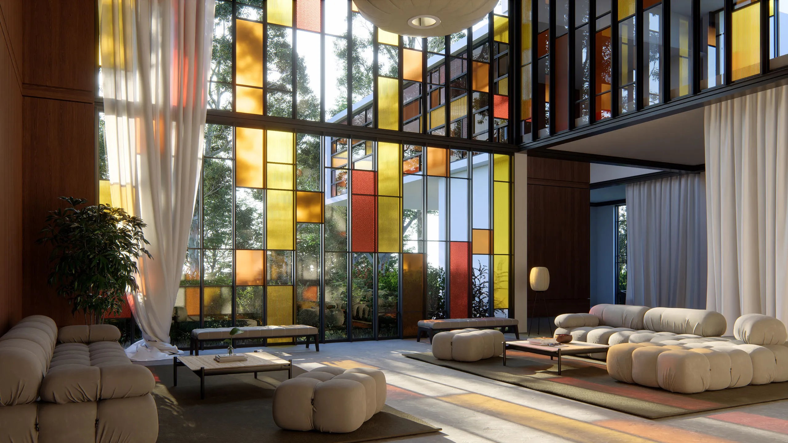 Wohnzimmer bequem eingerichtet