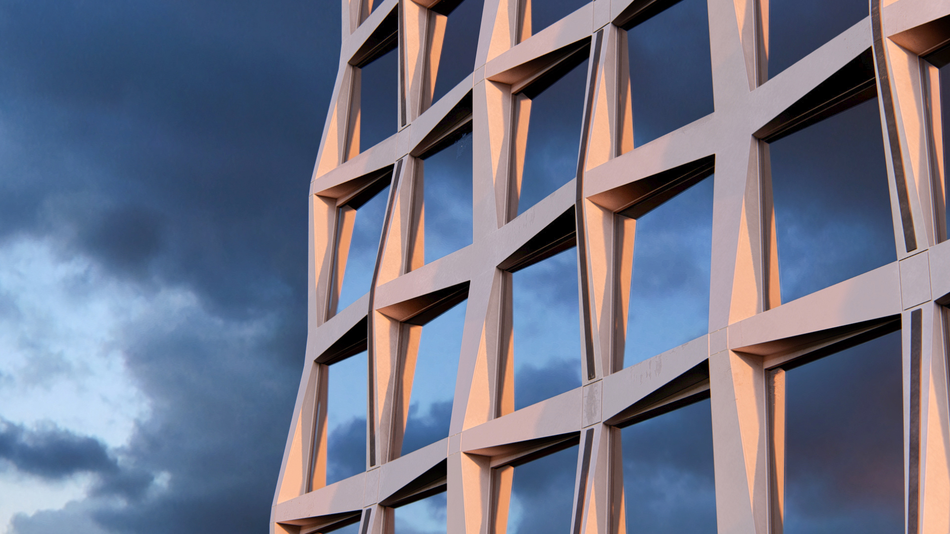 Architektonische Fassadenspiegelungen, gerendert in Lumion 2023 © Act 3D