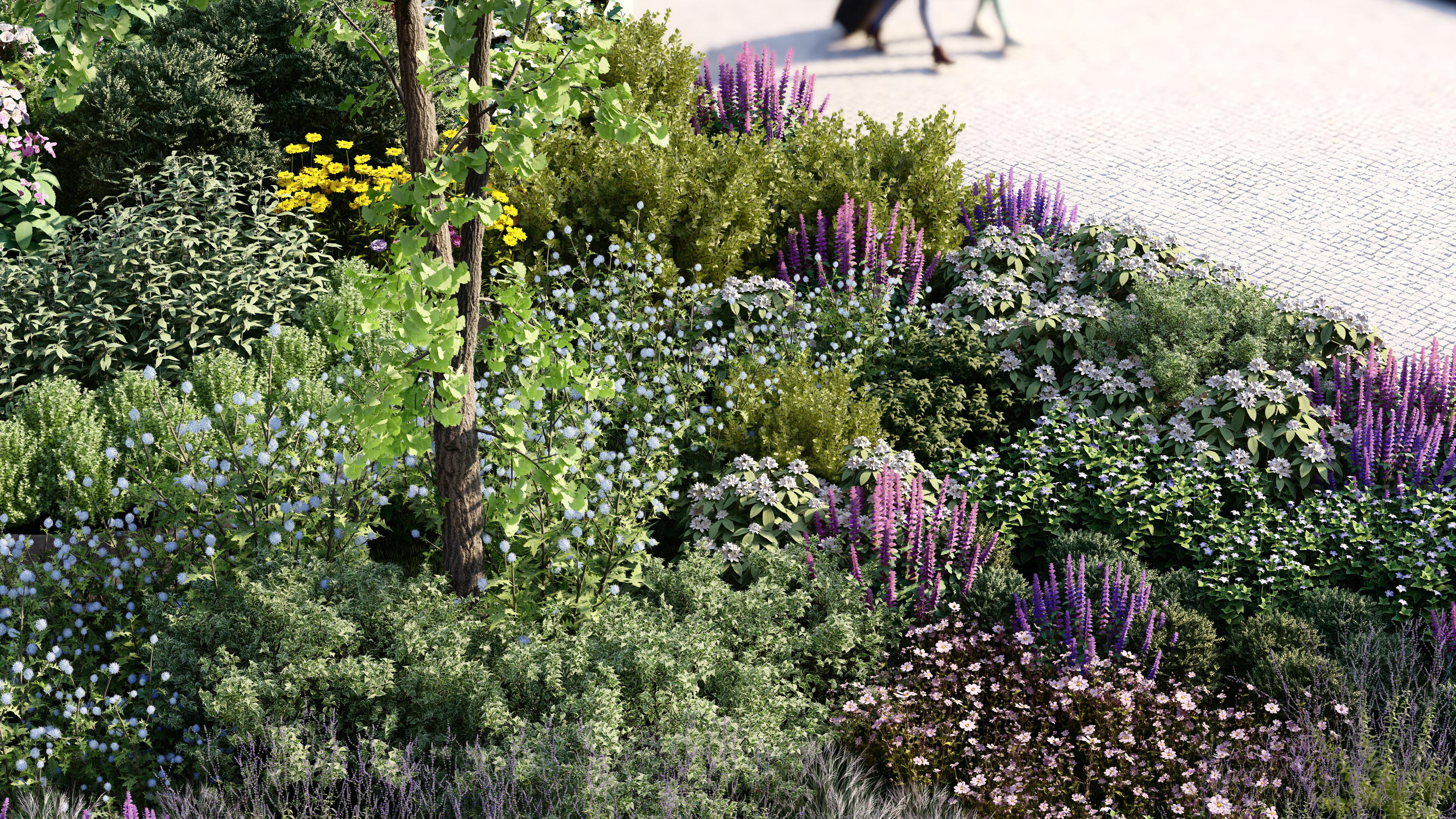 Bepflanzung B_zoom, gerendert in Lumion 2023 © Act 3D Bepflanzung B_zoom, gerendert in Lumion 2023 © Act 3D