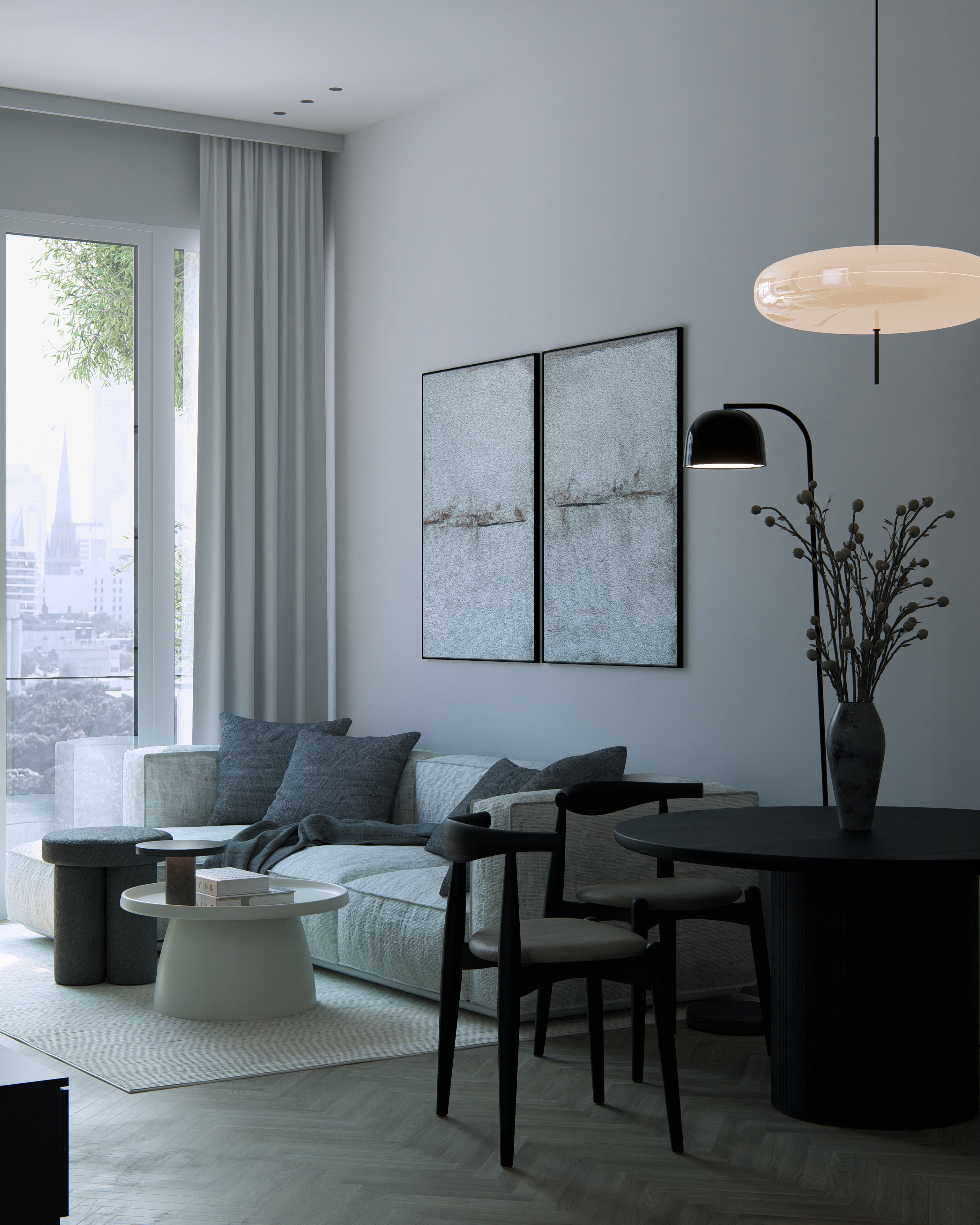 Wohnzimmer, gerendert in Lumion 2023 © Advmilano Wohnzimmer, gerendert in Lumion 2023 © Advmilano