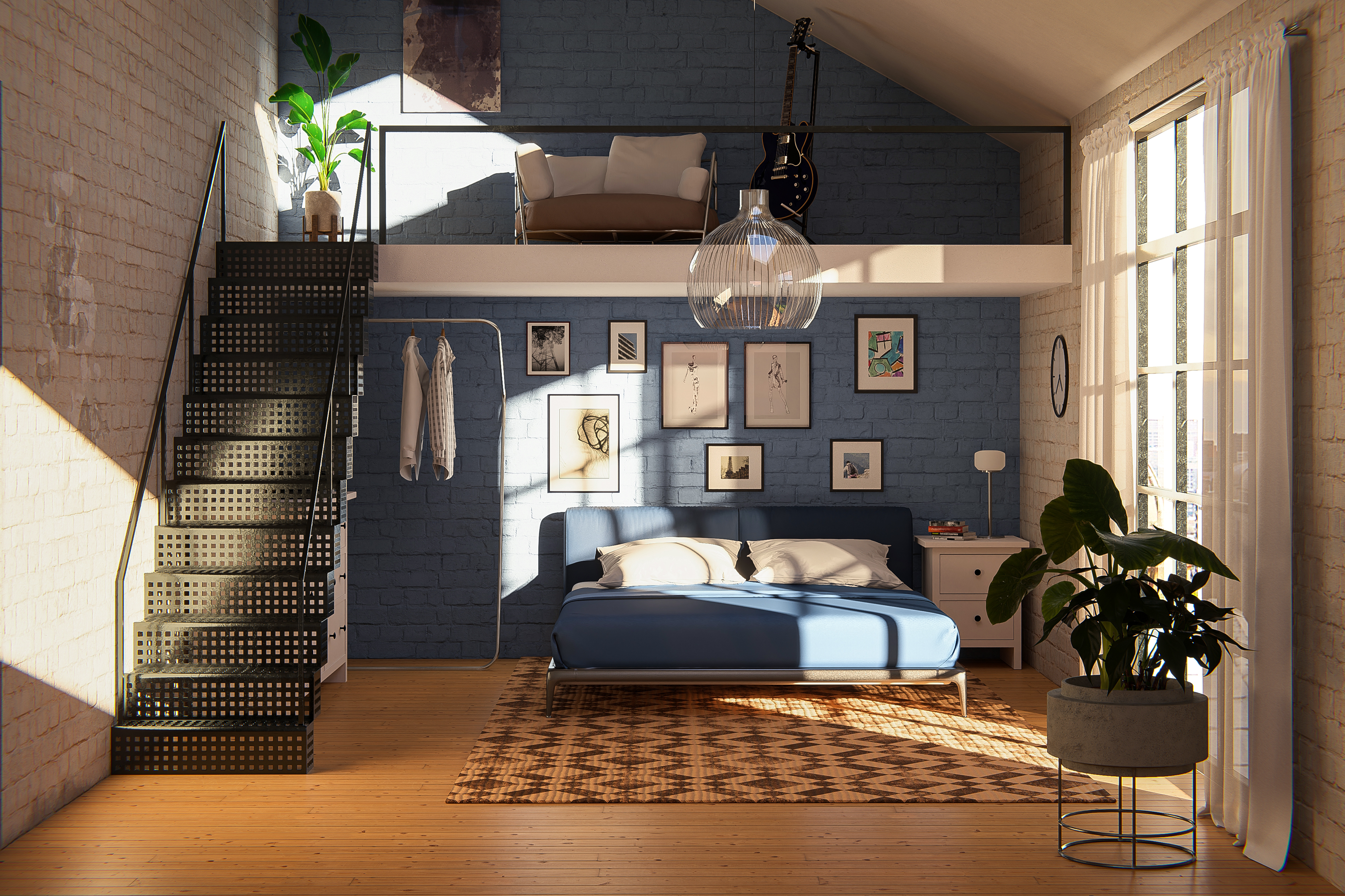 Loft Wohnung, gerendert in Lumion 2023  © CYCOT