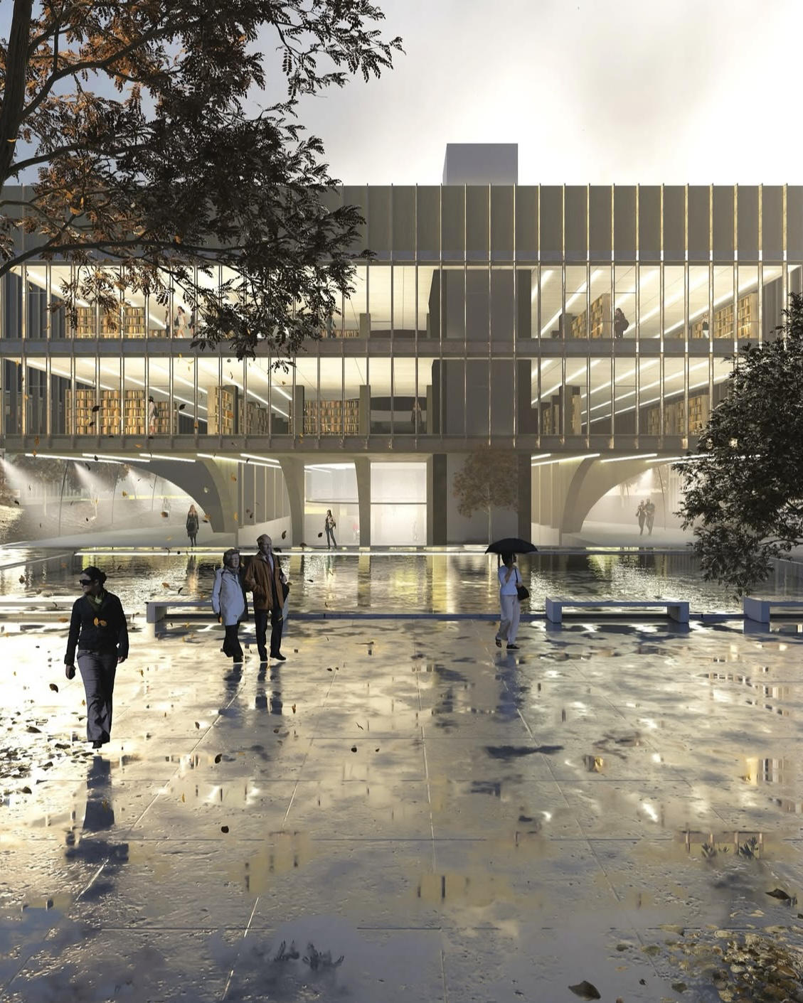 Bibliothek, gerendert in Lumion 2025.2 © CYCOT